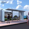 Customized Size Color Design Bus Stop Station Double Sided Light Box Bus Shelter