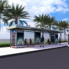 Big Capacity Passenger Waiting Shelter Modern Roofed Bus Stop Shelter with Bench