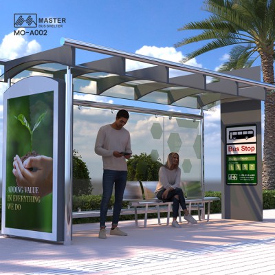 Cold Drink Customized Smart Bus Shelter with Vending Machine