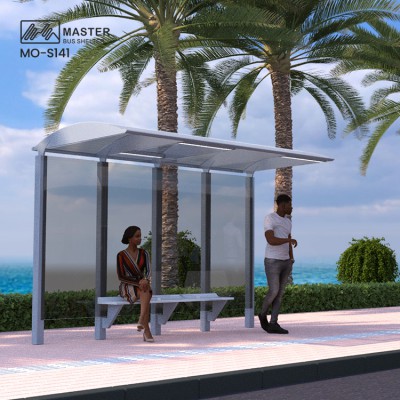 Customized Double Sign Board Aluminum Bus Shelter